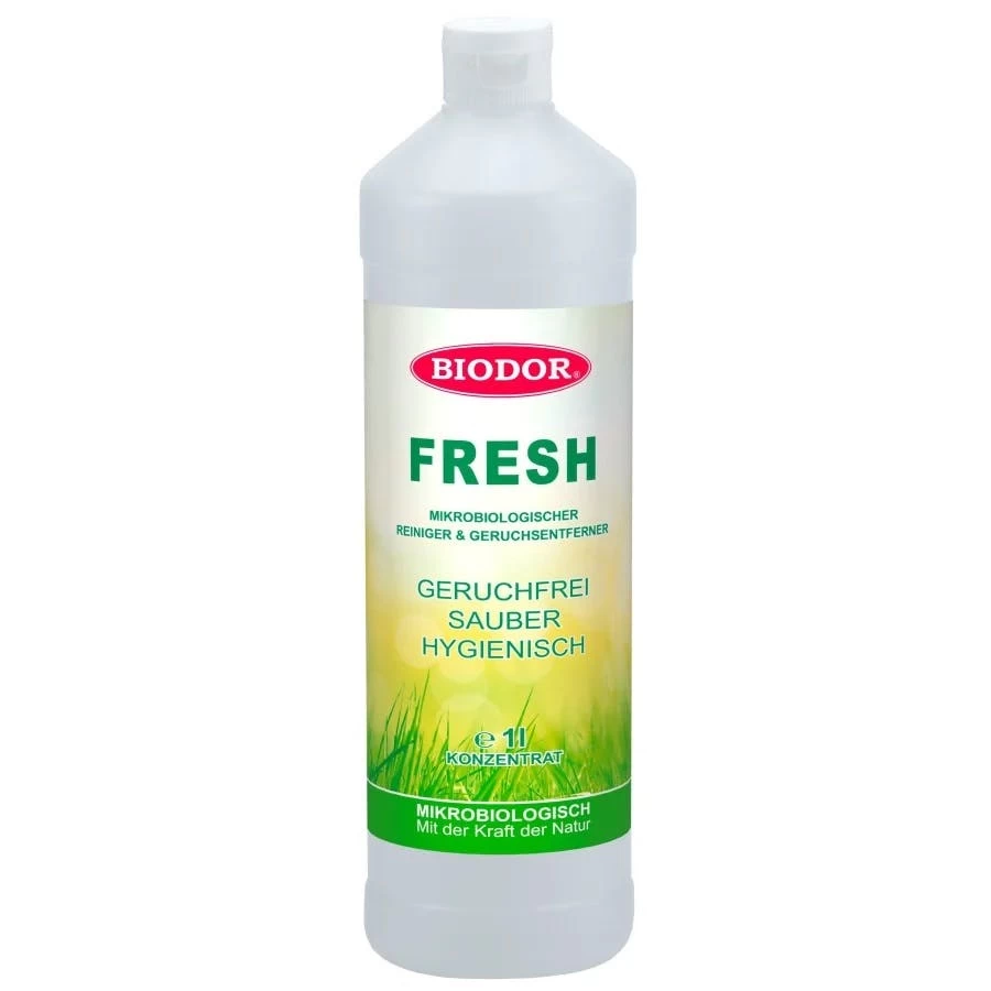 Biodor FRESH Grün Konzentrat 1000ml Mikrobiologisch + Biodor Original Sprühflasche