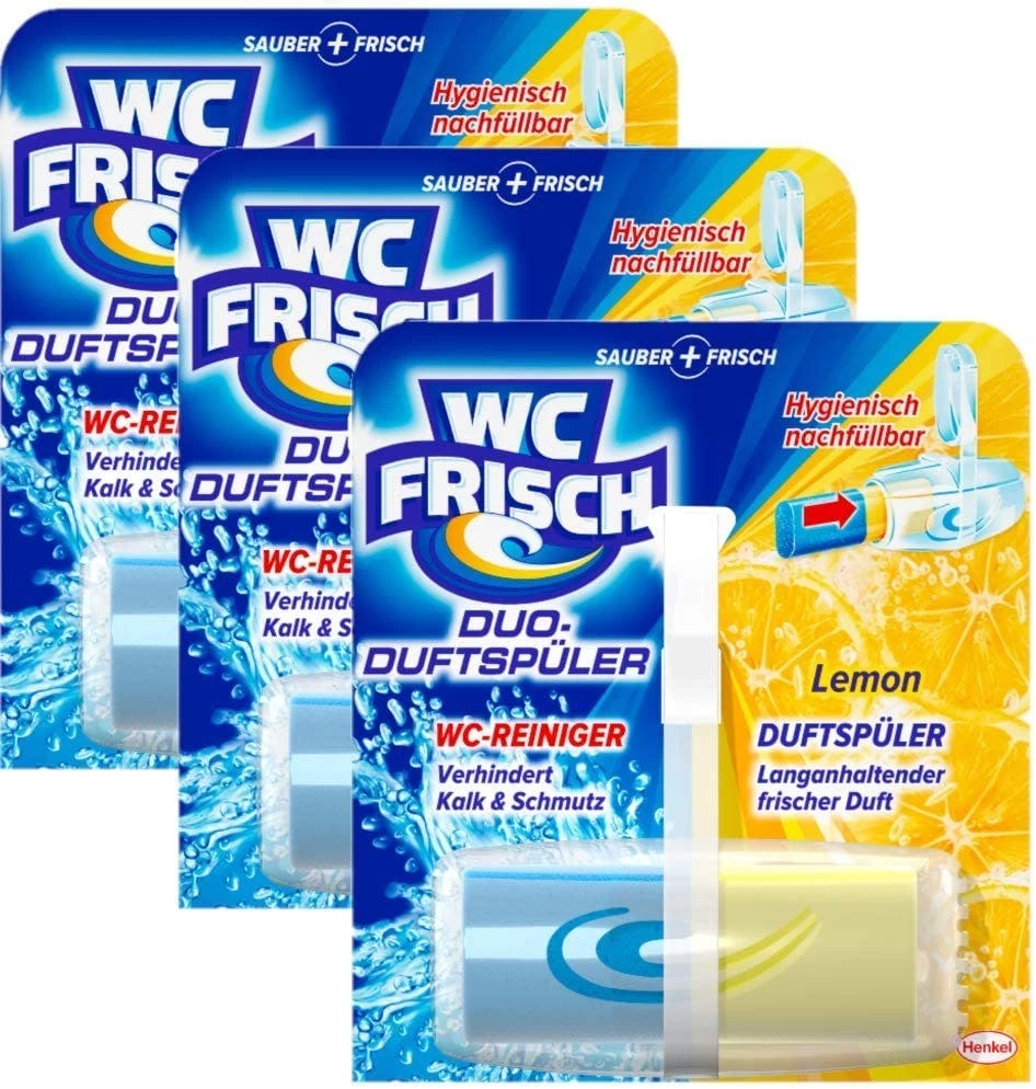 WC FRISCH Duftspüler Lemon 5er Pack WC-Reiniger WC-Duftstein 5x2Stück Nachfüller - Image 5