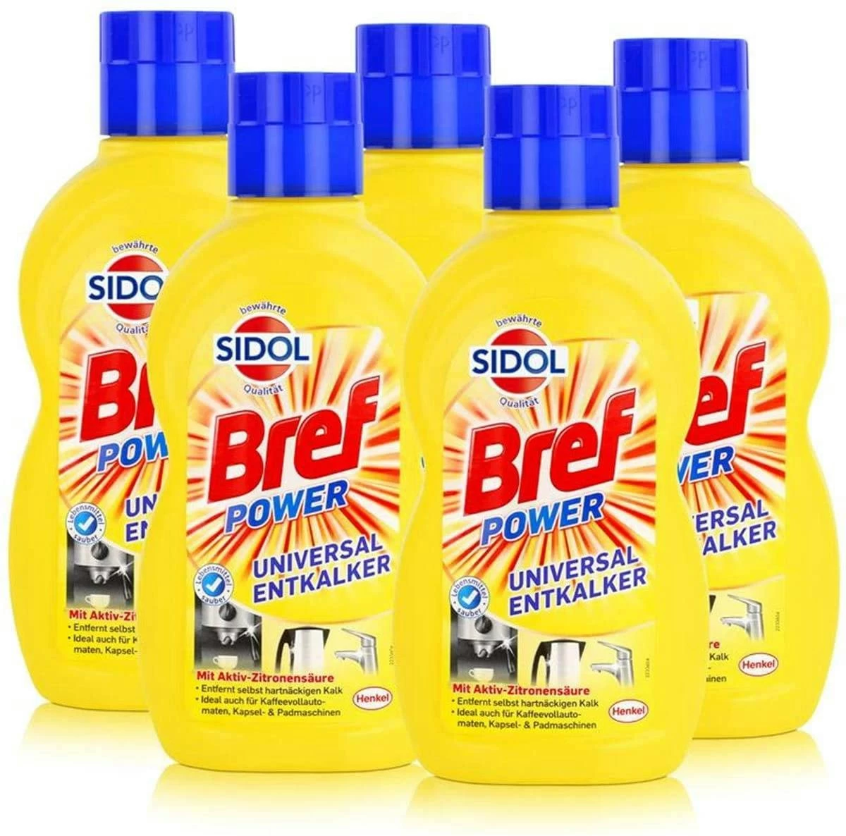Bref Sidol Universal Entkalker Aktiv-Zitronensäure Sauberkeit 4x500 Ml Reiniger - Image 2