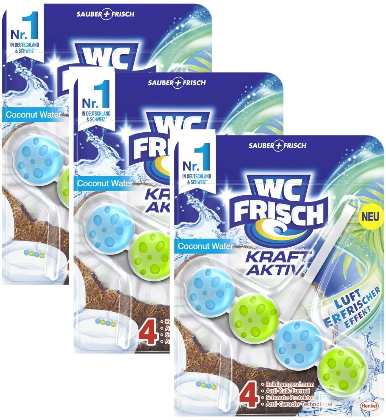 WC FRISCH Kraft Aktiv Türkisspüler Meeresfrische 50g WC-Reiniger Reinigung - Image 7