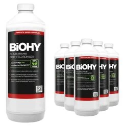 BiOHY Glaskeramik Kochfeldreiniger (6x1l Flasche) | Optimal Zur Reinigung Und Pflege Von Kochfeld Und Induktion | Geeignet Für ALLE GERÄTE