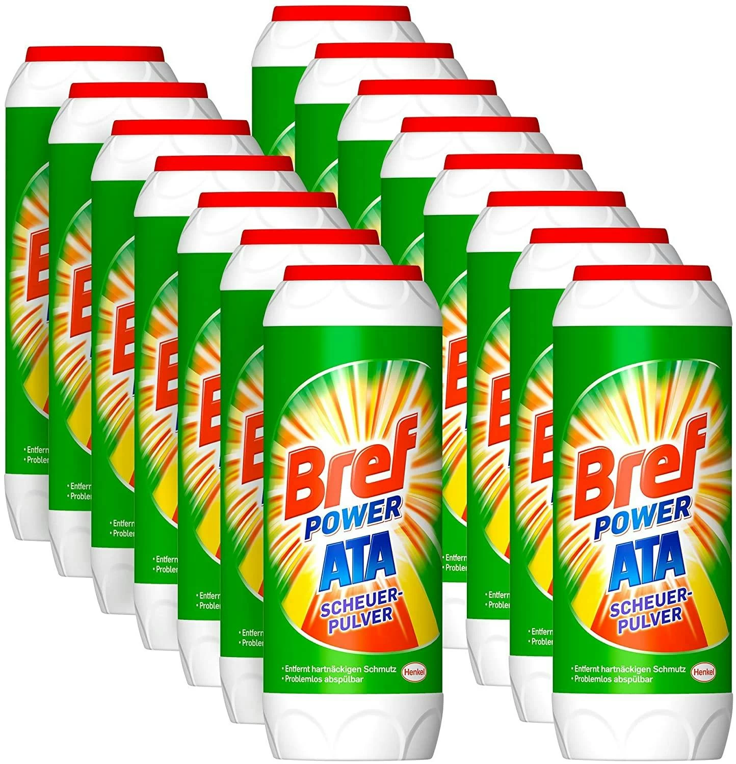 Bref Power ATA Scheuerpulver 15er Pack Gegen Hartnäckige Verschmutzungen 15x500g