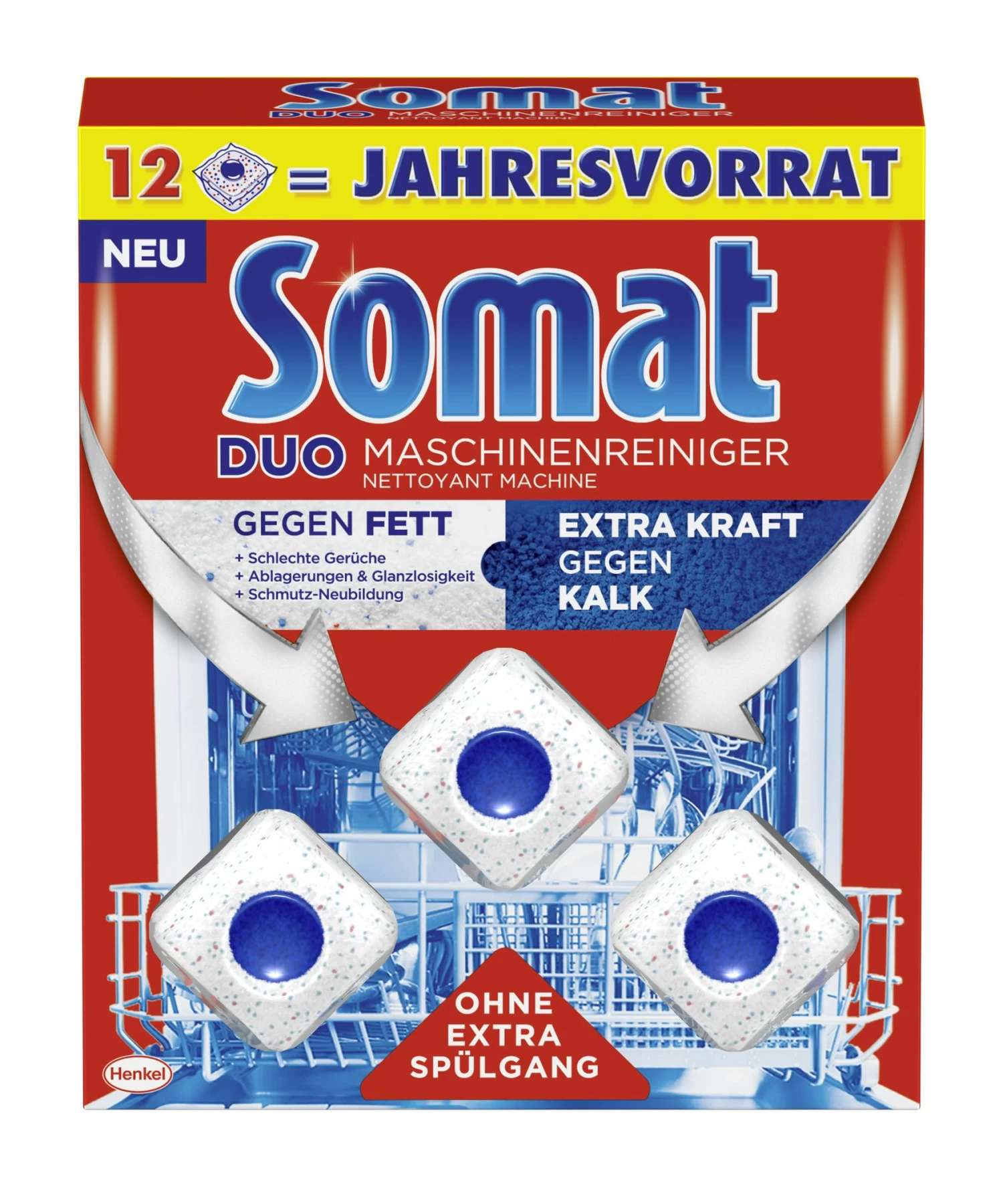 Somat Maschinenreiniger Hygienisch Und Sauber Spülmaschinen Tabs 7x12 Stück - Image 6
