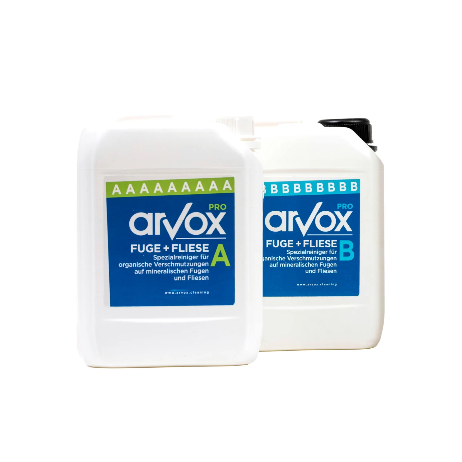 Arvox Pro Fugen + Fliesen Spezialreiniger - Fugenreiniger Bad Fliesen - Sanitärreiniger - Grout Cleaner - Reiniger - 2x0,5L Set - Image 2