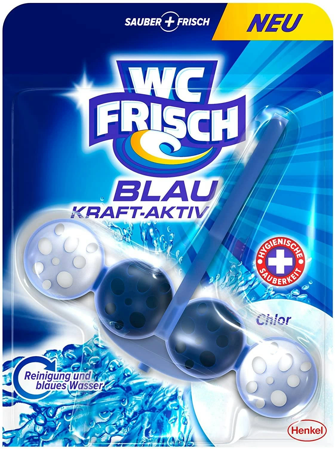 WC Frisch Kraft-Aktiv Blauspüler Chlor WC Reinigen Toilette 5x1 Stück Reiniger - Image 6