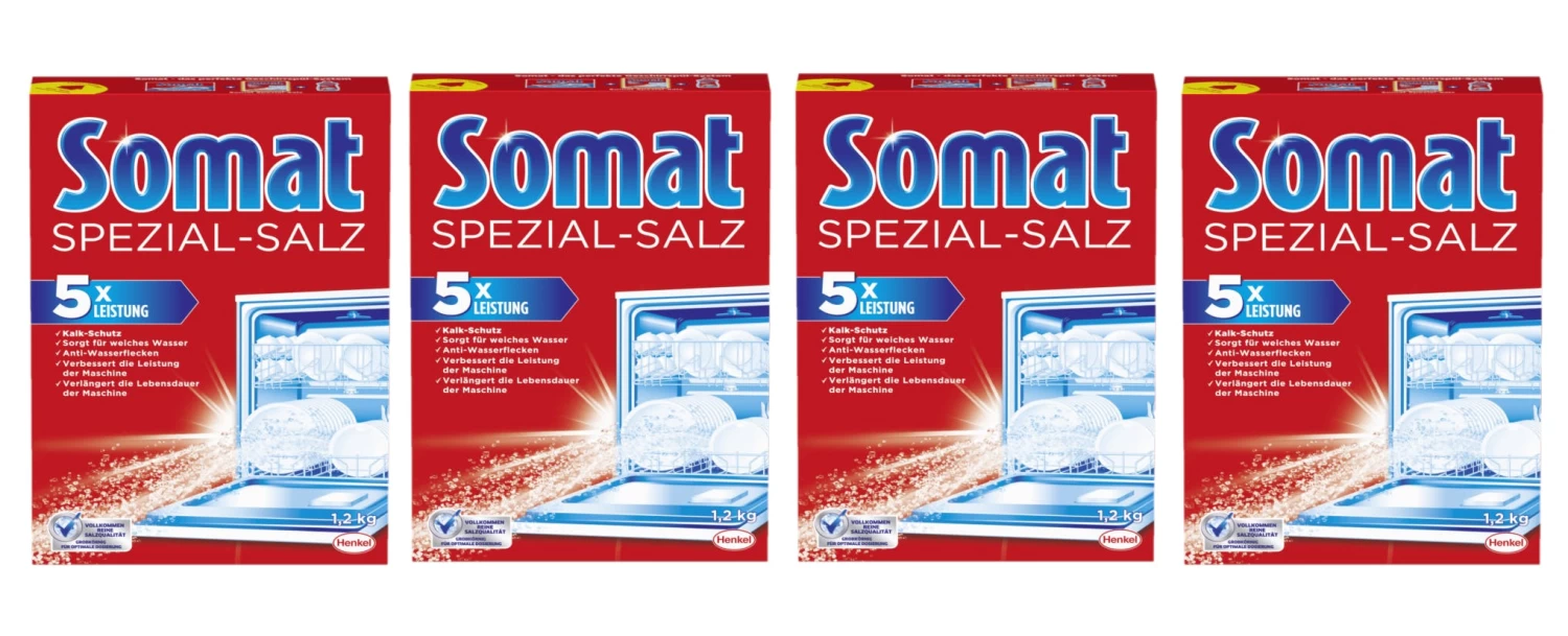 Somat Spezial-Salz Spülmaschinensalz 2x1,2kg Kalkschutz Reinigung - Image 3