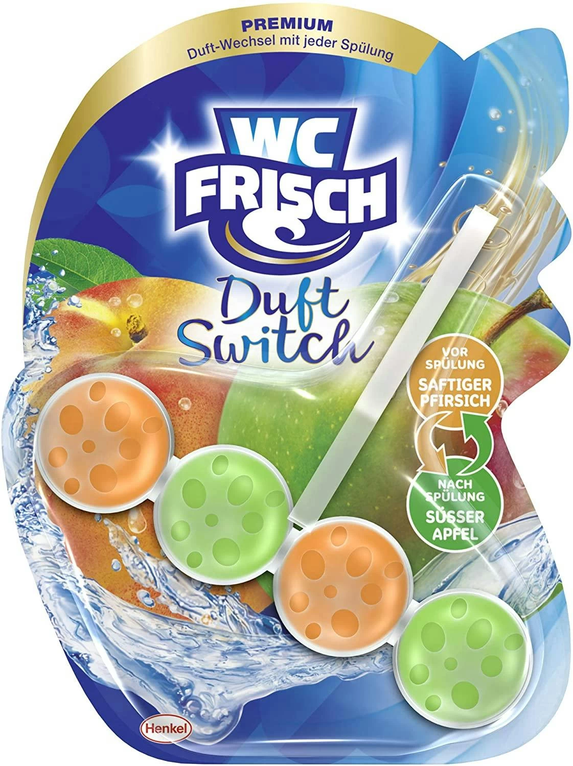 WC Frisch Duft Switch Saftiger Pfirsich Süßer Apfel 10x50g WC Reiniger Reinigung - Image 6