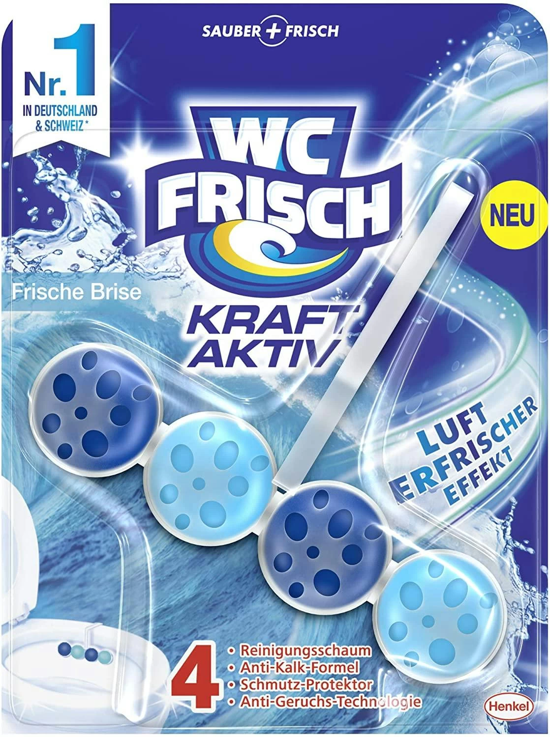 WC-Frisch Kraft Aktiv Duftspüler Frische Brise 10x50g WC-Reiniger Reinigung - Image 2