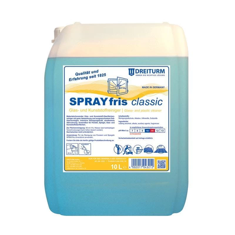 Dreiturm Sprayfris Classic Glas- Und Kunststoffreiniger 1 L Flasche - Image 2