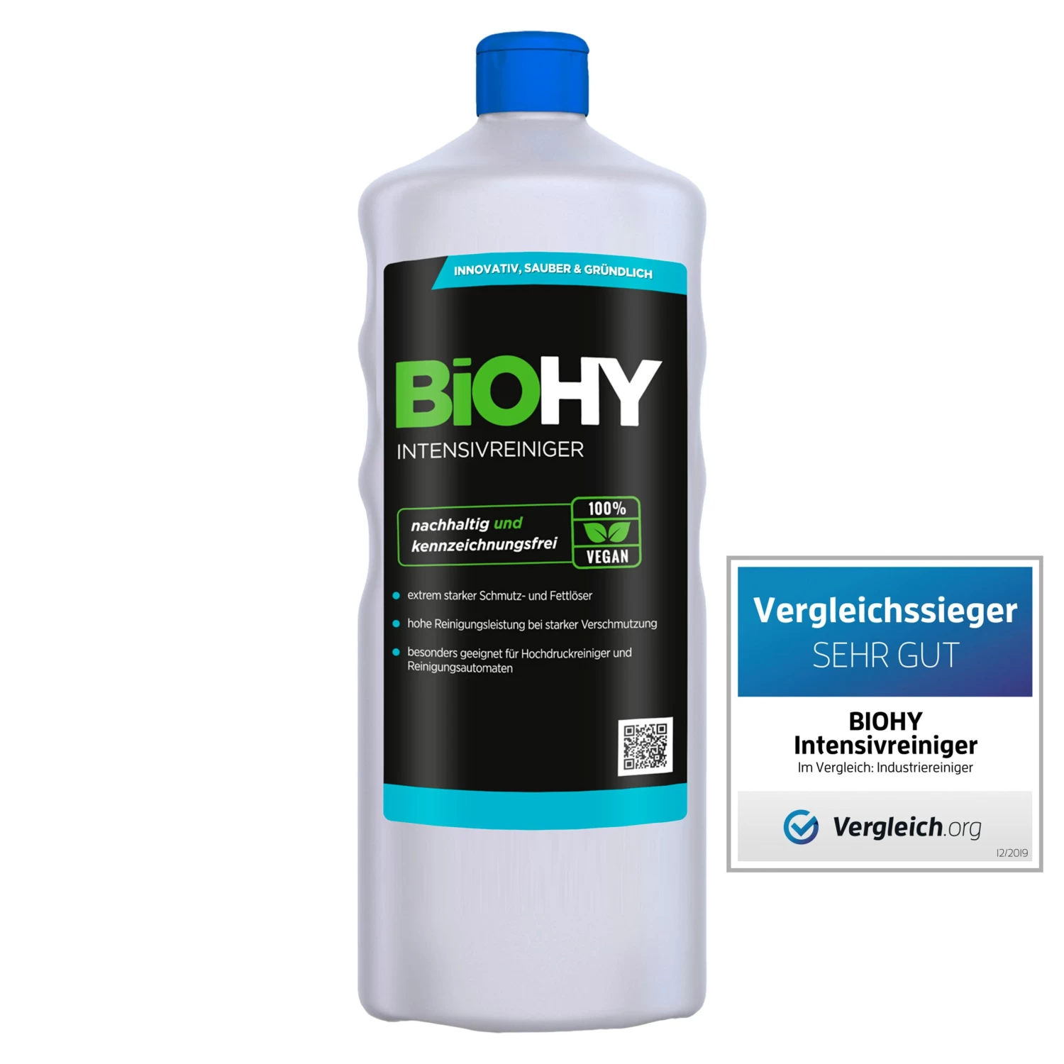 BiOHY Intensivreiniger Universal (9x1l Flasche) | Hochleistungs-INDUSTRIEREINIGER | Grundreiniger Ideal Für Hochdruckreiniger, Schaumarm - Image 3