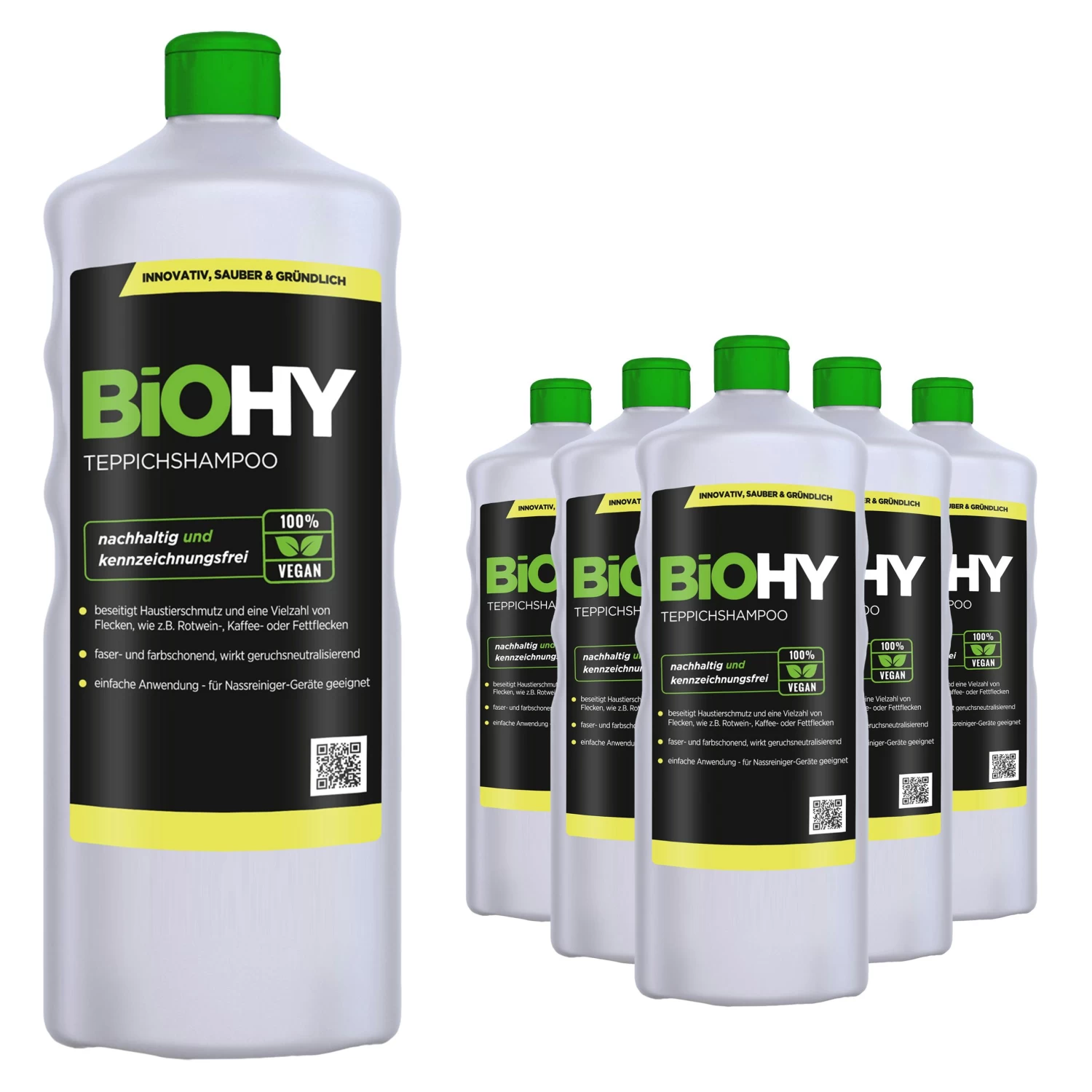 BiOHY Teppichshampoo (24x20l Kanister) | Teppichreiniger Ideal Zur Entfernung Von Hartnäckigen Flecken | SPEZIELL FÜR WASCHSAUGER ENTWICKELT - Image 4