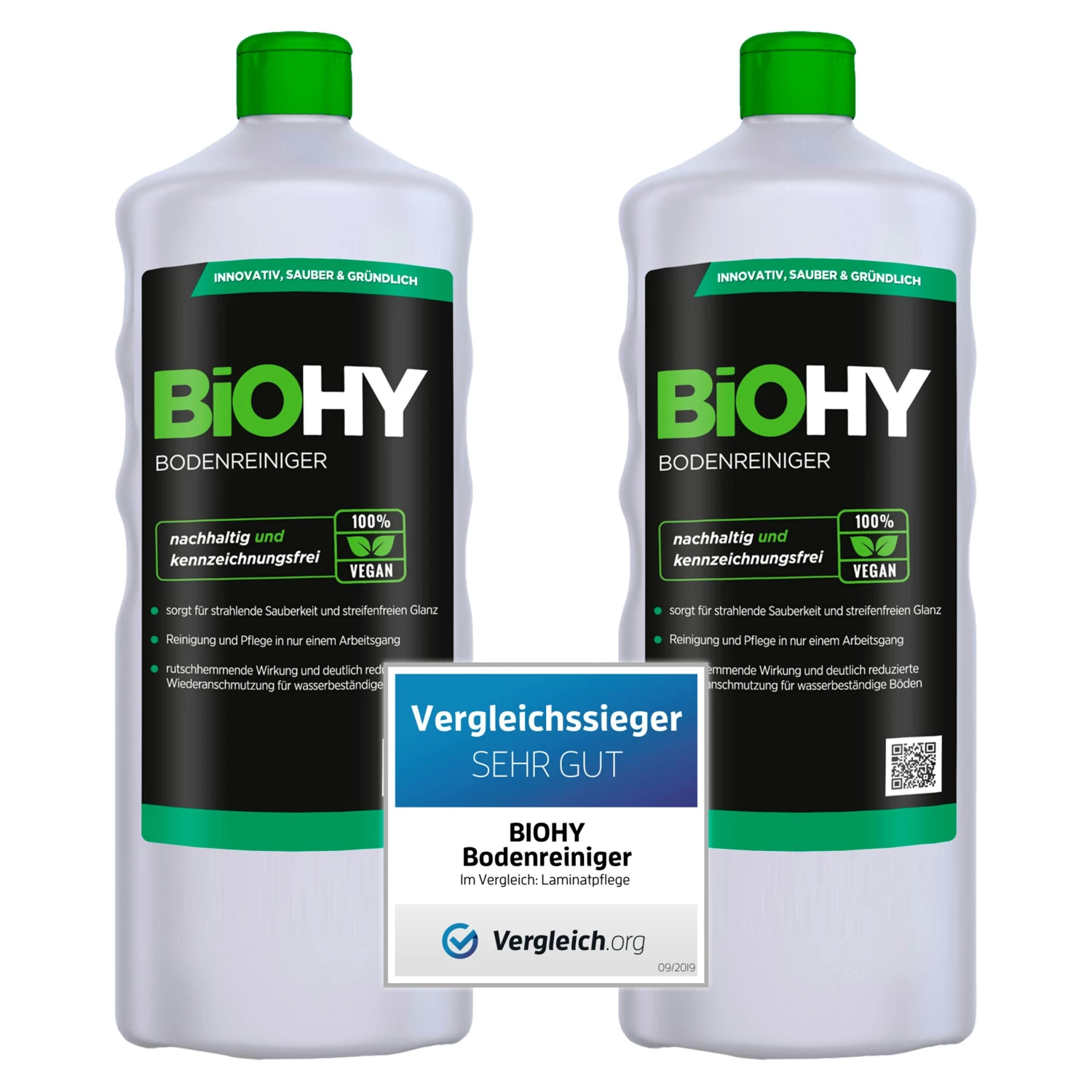 BiOHY Bodenreiniger (1l Flasche) | Konzentrat Für Alle Reinigungsgeräte Und Alle Hartböden | Angenehmer Geruch Und Streifenfreie Reinigung - Image 5