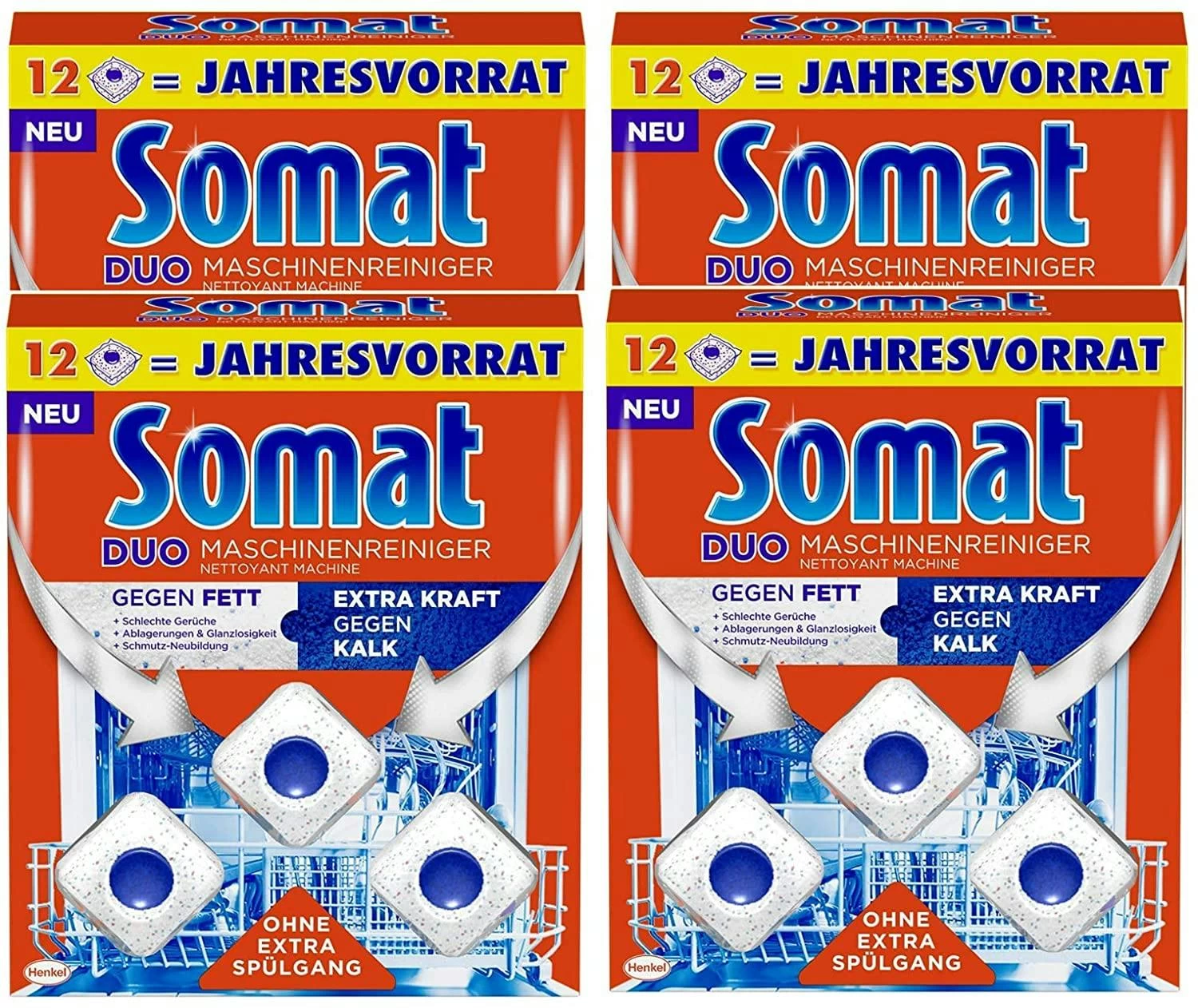 Somat Maschinenreiniger Hygienisch Und Sauber Spülmaschinen Tabs 7x12 Stück - Image 3