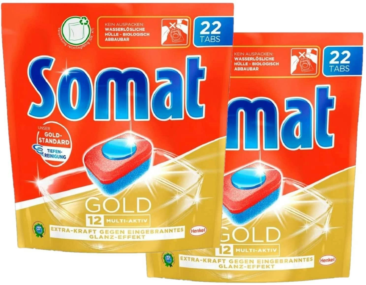 Somat 12 Gold Multiaktiv Spülmaschinentabs 4x22 Tabs Geschirrspültabs Reinigung - Image 3
