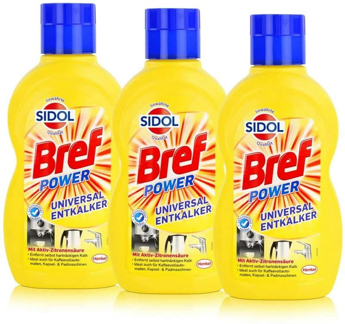 Bref Sidol Universal Entkalker Aktiv-Zitronensäure Sauberkeit 4x500 Ml Reiniger - Image 4