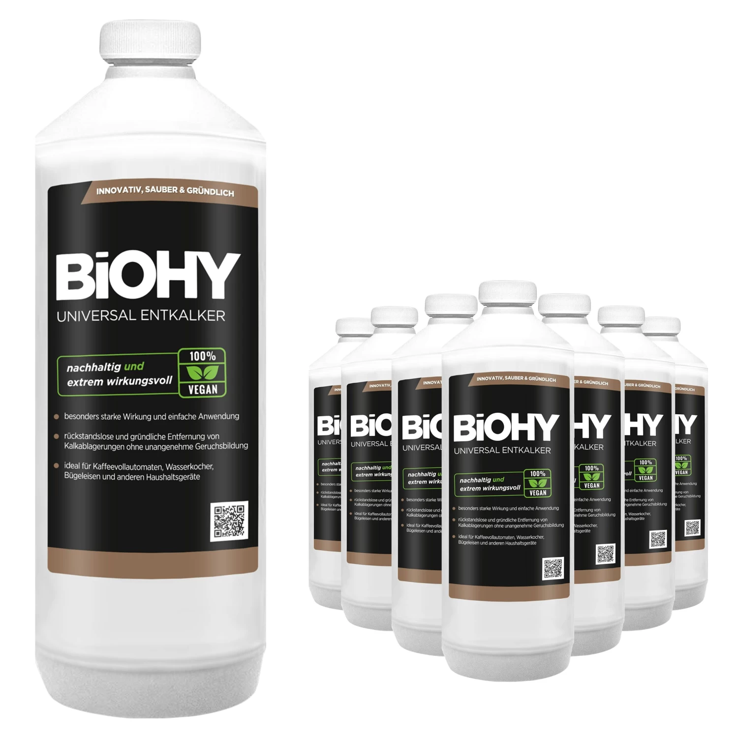 BiOHY Universal Entkalker (9x1l Flasche) | Konzentrat Für 20 Entkalkungsvorgänge Pro Flasche | Kompatibel Mit Allen Kaffeevollautomaten - Image 4