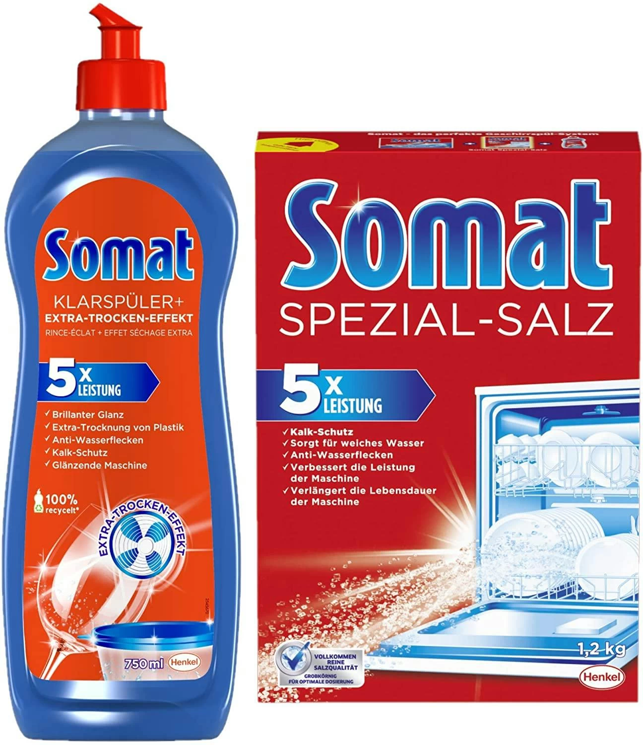 Somat Spezial-Salz Spülmaschinensalz Spülmachine Geschirrspülleistung 8 X1,2kg - Image 5