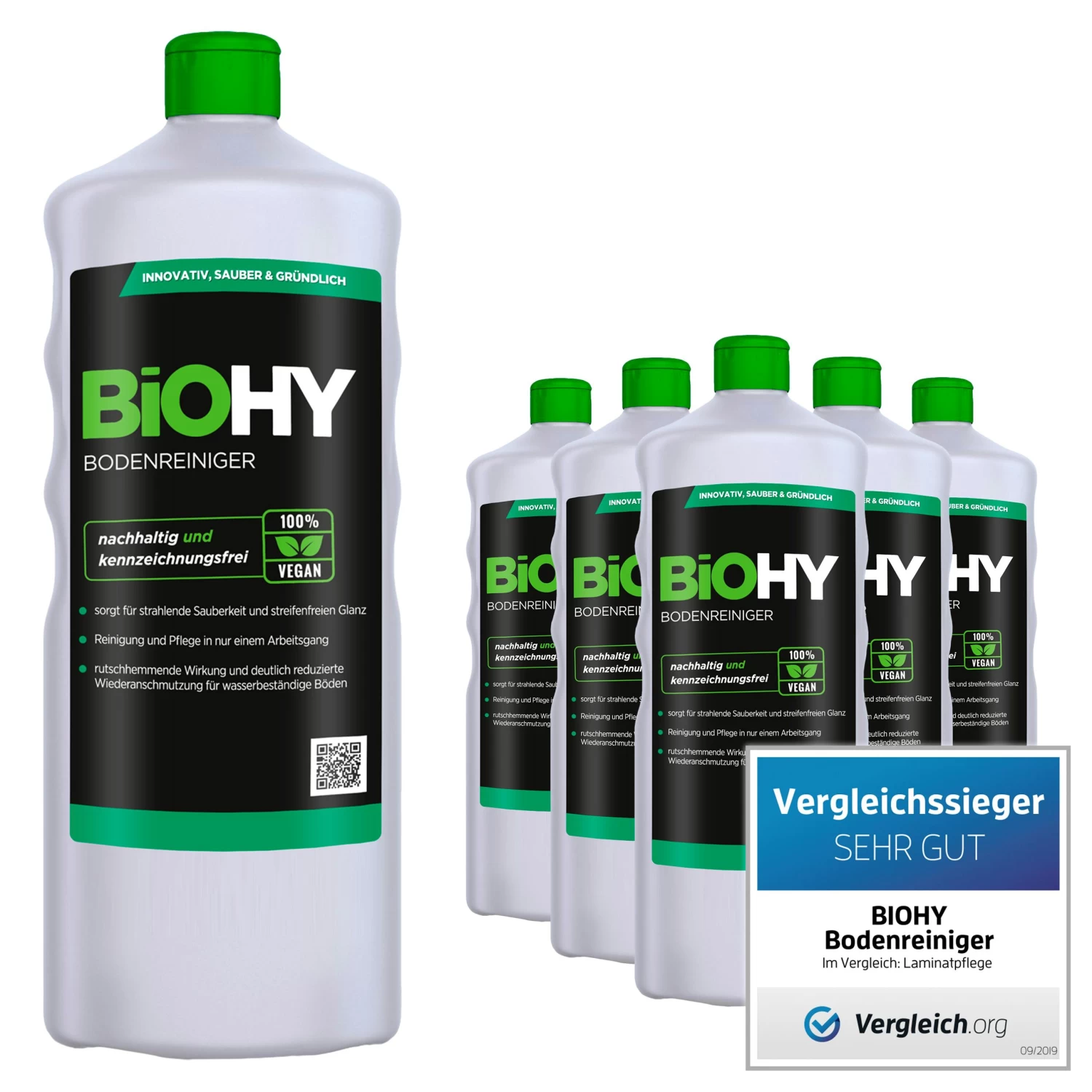BiOHY Bodenreiniger (50x10l Kanister) | Konzentrat Für Alle Reinigungsgeräte Und Alle Hartböden | Angenehmer Geruch Und Streifenfreie Reinigung - Image 5