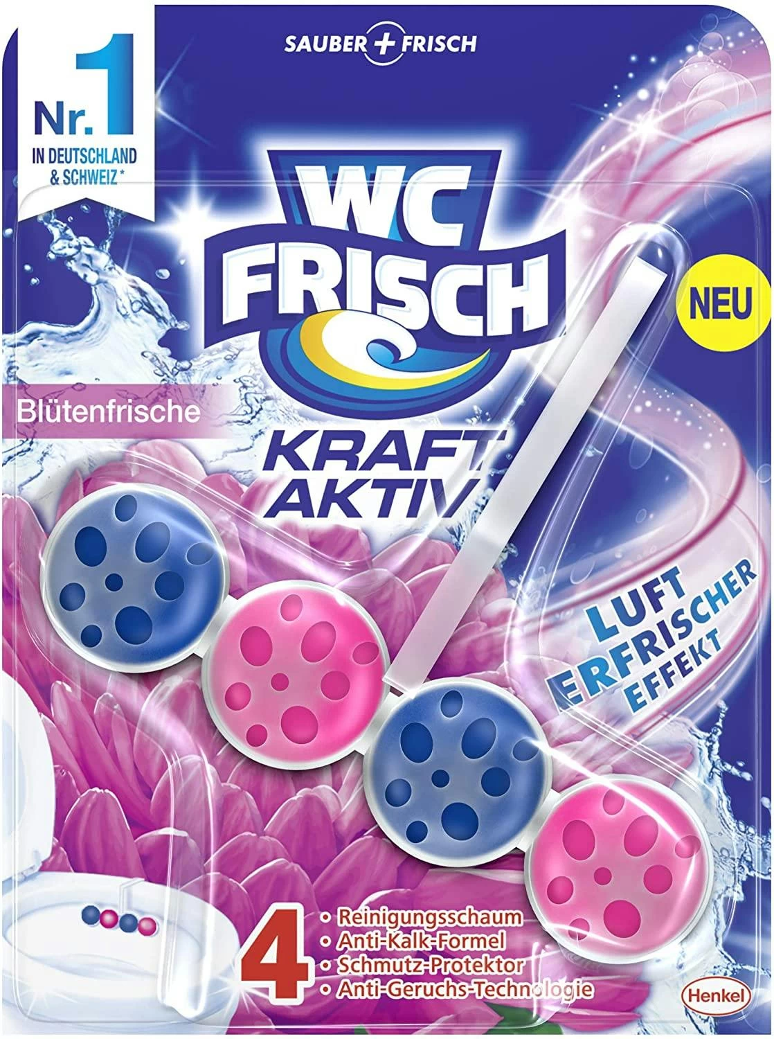 WC-Frisch Duft Switch 3er Pack Pfirsich Apfel WC-Reiniger 1x3 Stück Duftspüler - Image 7