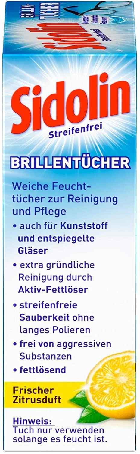 Sidolin Brillenputztücher 20 Stück Reinigungstücher Tücher Reinigen Putztuch - Image 7