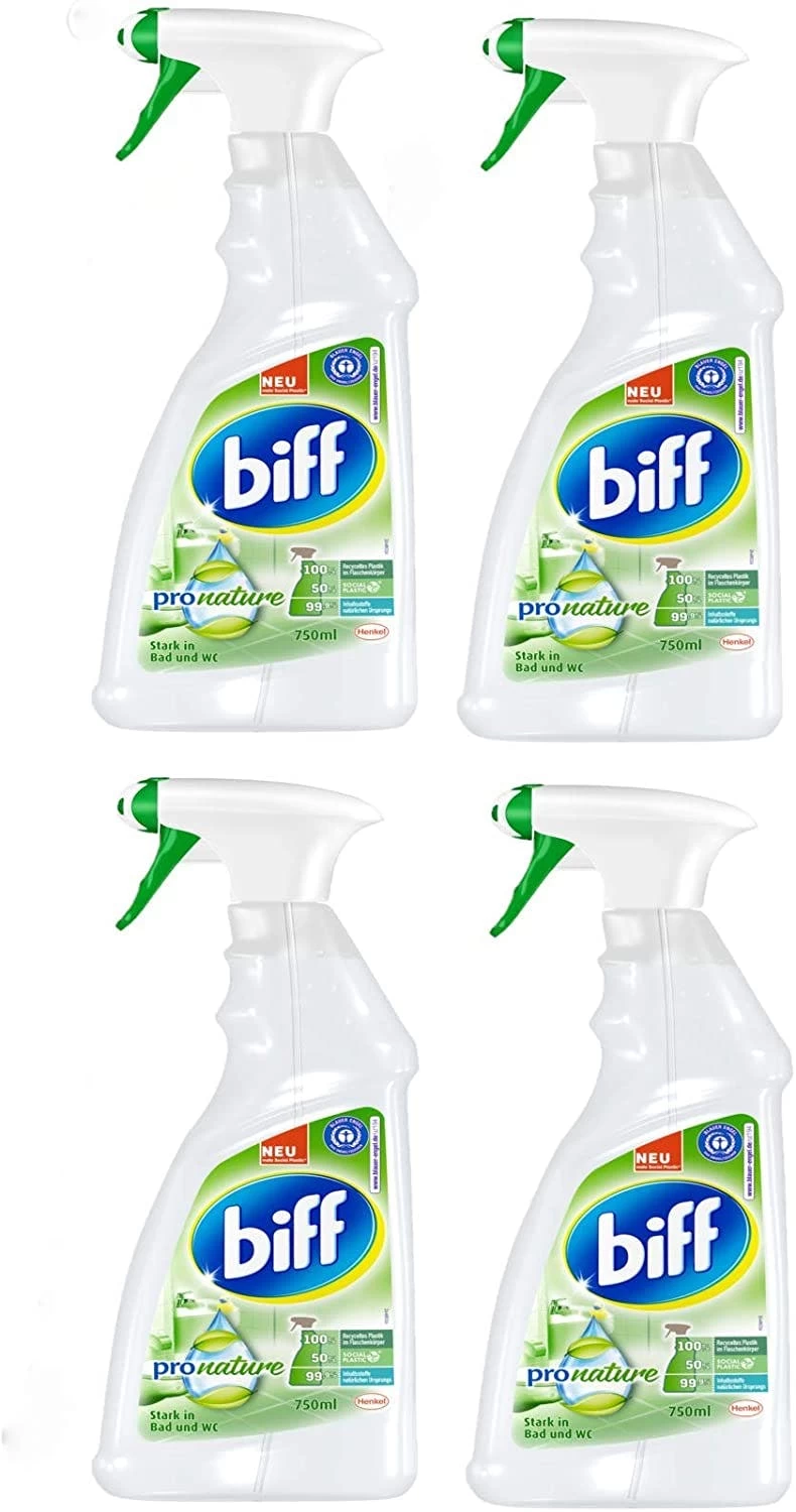 Biff Pro Nature Badreiniger Bad Reiniger Badezimmer Sprühflasche 2x750 Ml - Image 3