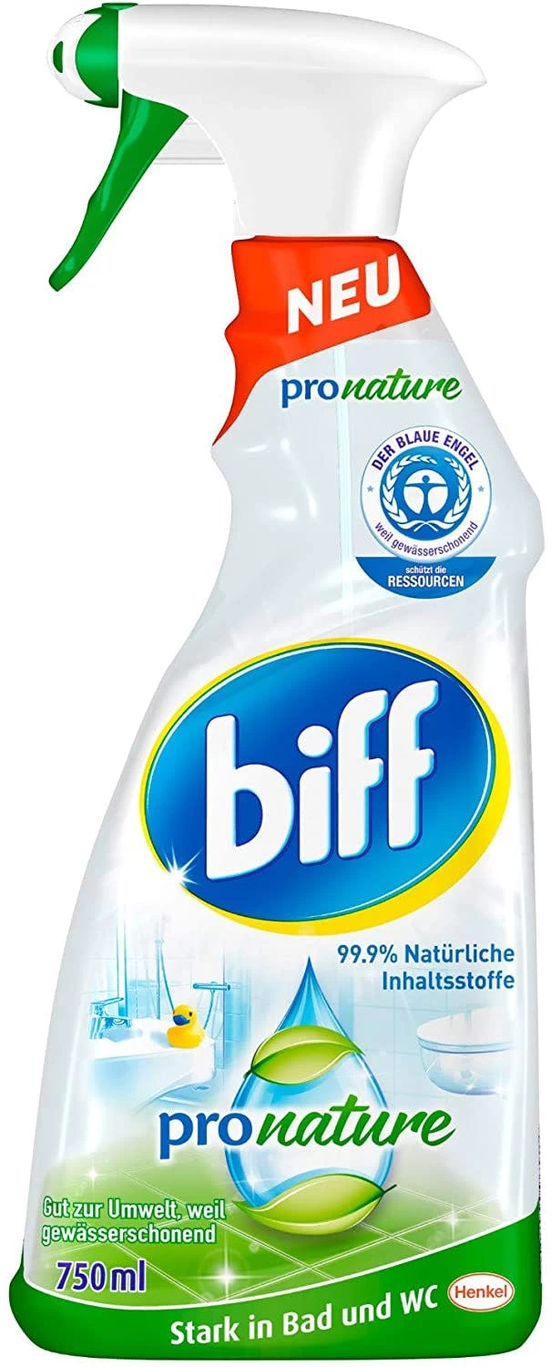 Biff Pro Nature 8x750 Ml Badreiniger Sprühflasche 8er Pack Reiniger Gegen Kalk - Image 6