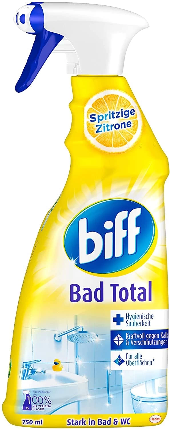 Biff Bad Total Zitrus Badreiniger Reiniger Reinigungsmittel 6x250ml Nachfüllpack - Image 2