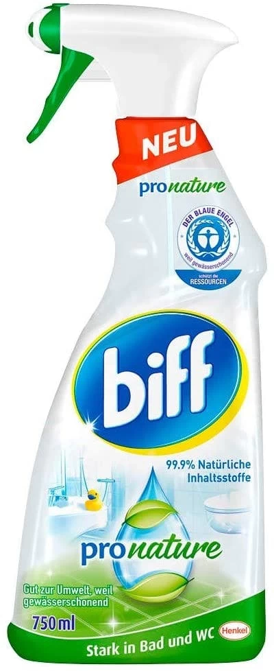 Biff Pro Nature Badreiniger Bad Reiniger Badezimmer Sprühflasche 2x750 Ml - Image 4