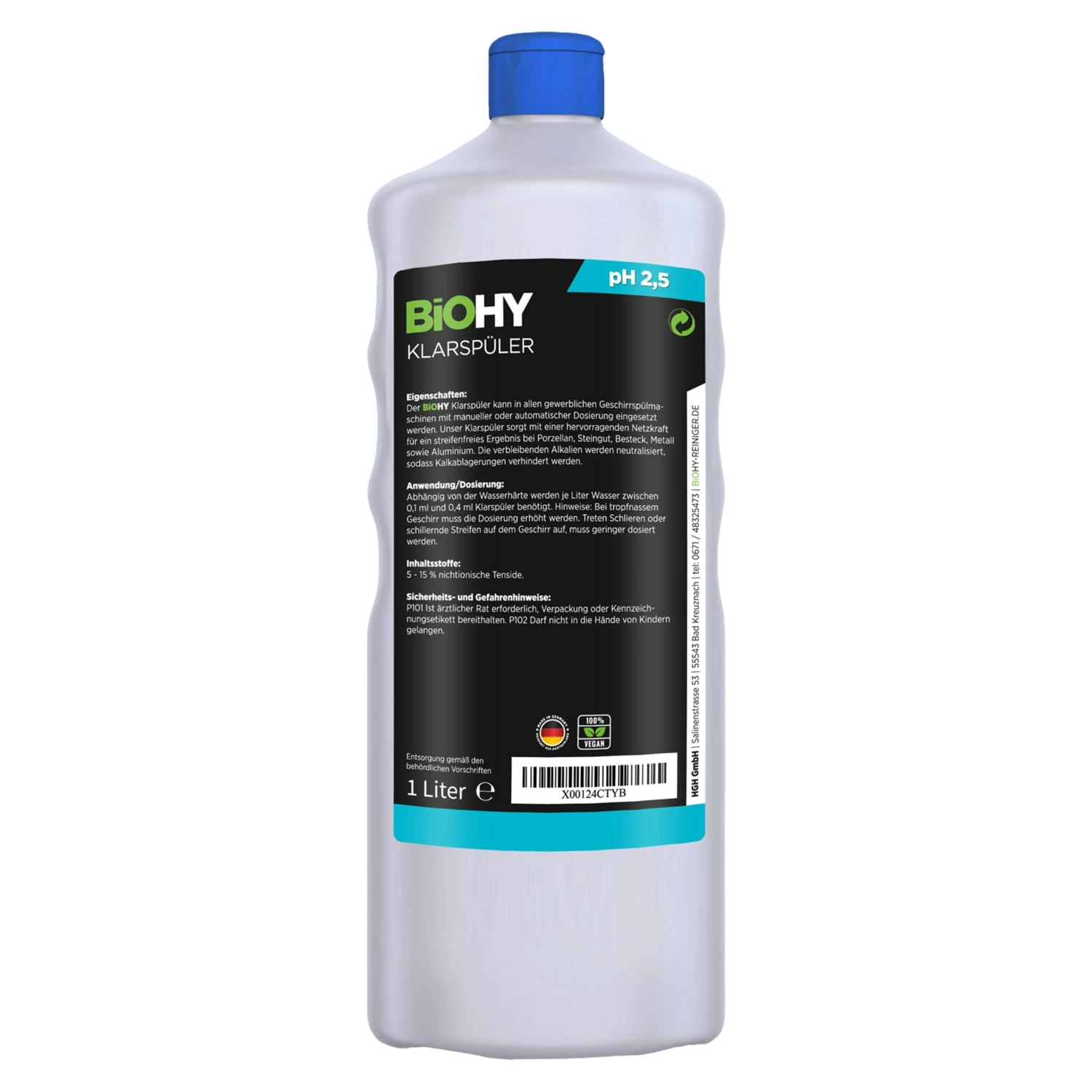 BiOHY Klarspüler (6x1l Flasche) | Ökologisches Hochkonzentrat | Geeignet Für Alle Spülmaschinen, Für Unschlagbaren Glanz Auf Gläsern & Geschirr - Image 6