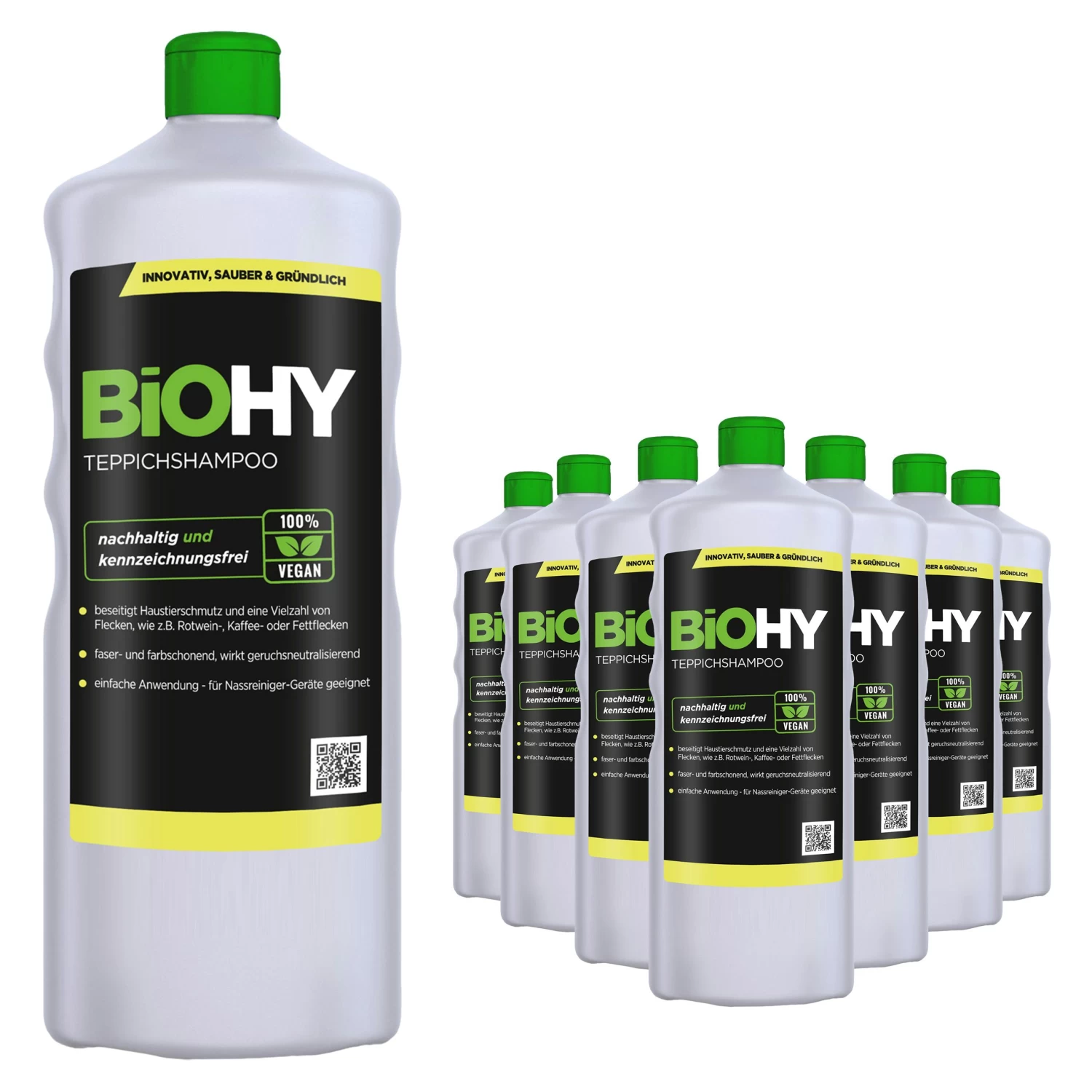 BiOHY Teppichshampoo (2x1l Flasche) | Teppichreiniger Ideal Zur Entfernung Von Hartnäckigen Flecken | SPEZIELL FÜR WASCHSAUGER ENTWICKELT - Image 5