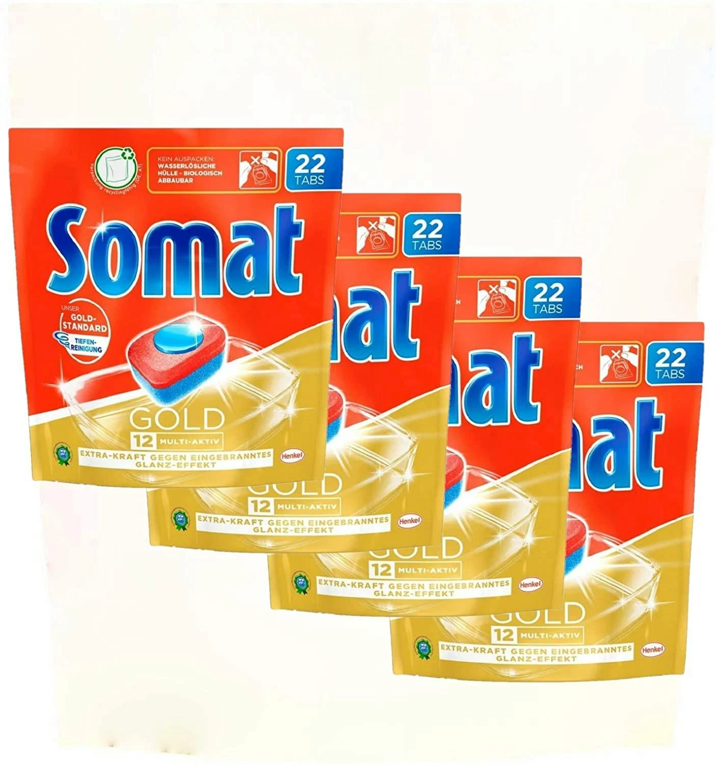 Somat 12 Gold Multiaktiv Spülmaschinentabs 4x22 Tabs Geschirrspültabs Reinigung
