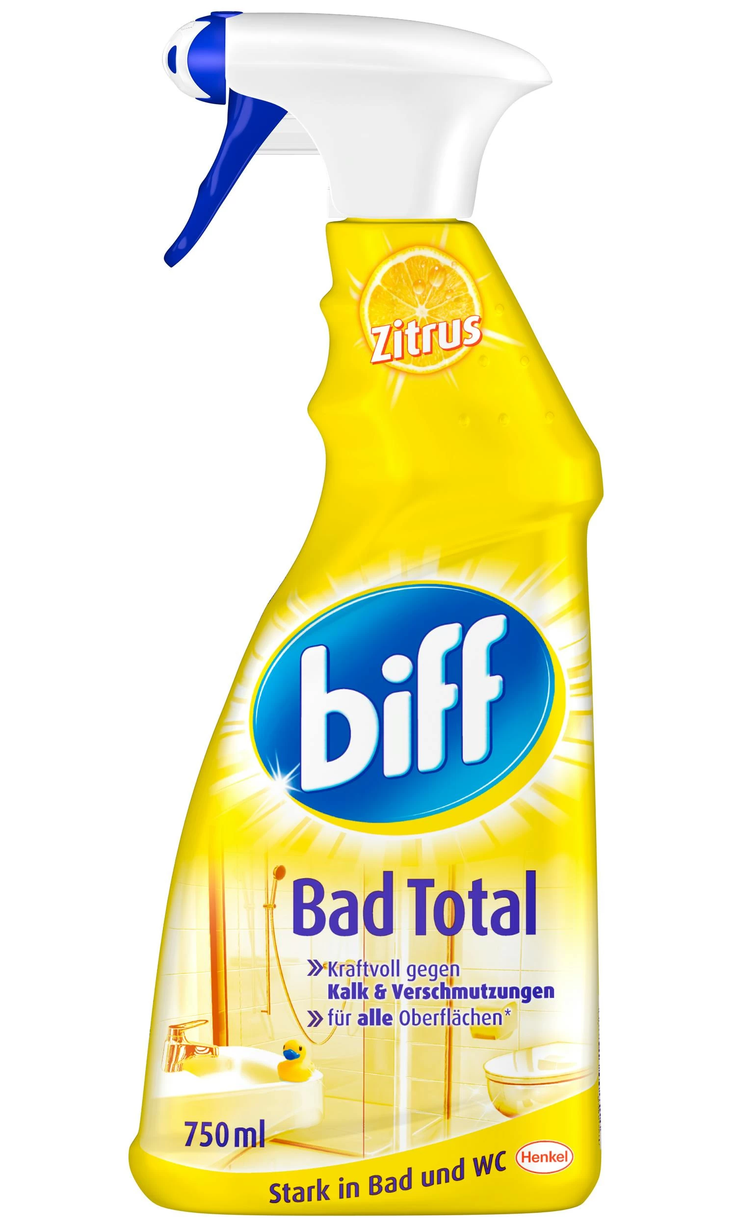 Biff Bad Total Zitrus Badreiniger 8x750ml Sprühflasche Reiniger Reinigungsmittel - Image 2