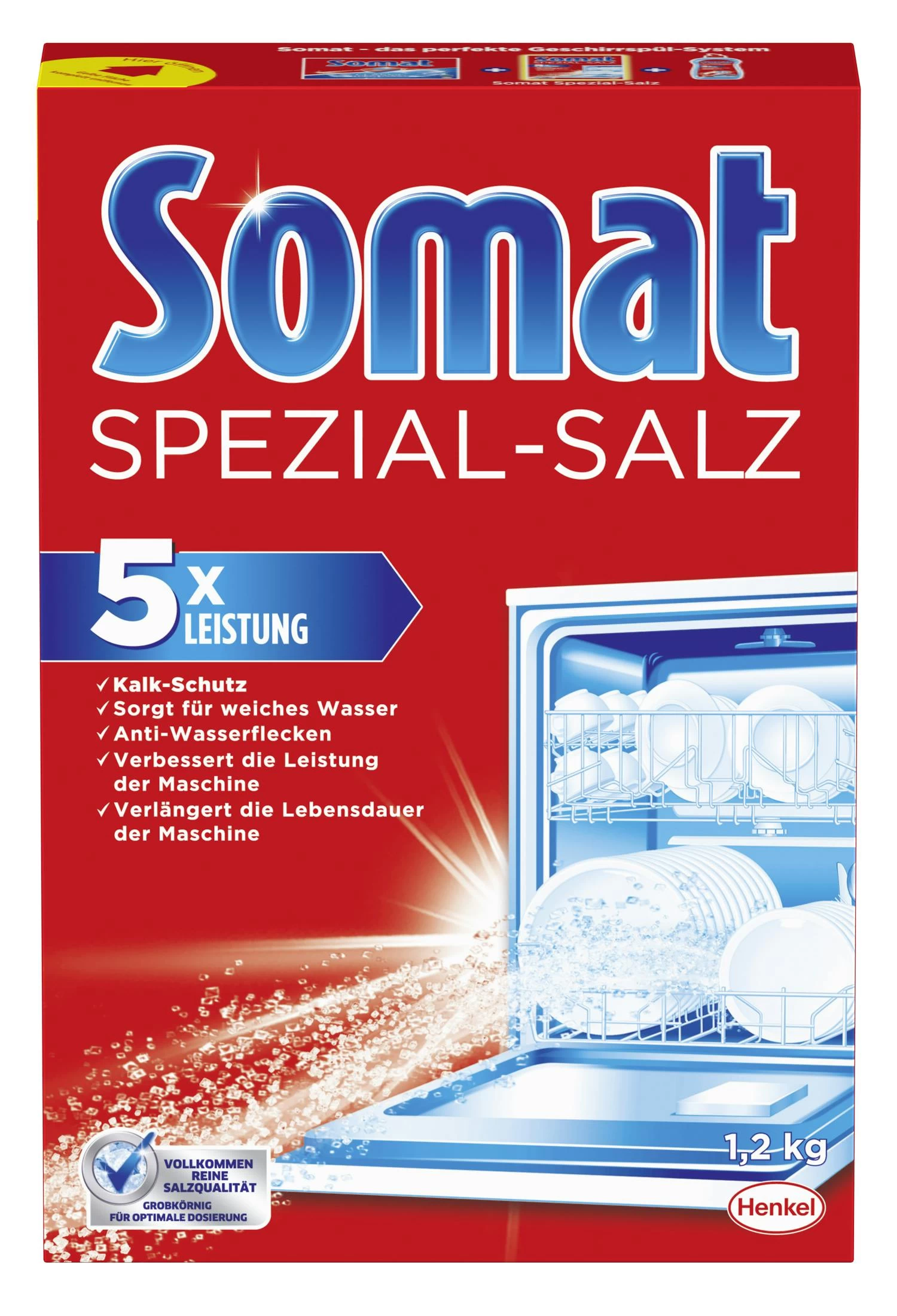 Somat Spezial-Salz 4er Pack Spülmaschinensalz Geschirrspülleistung 4x1,2kg - Image 2