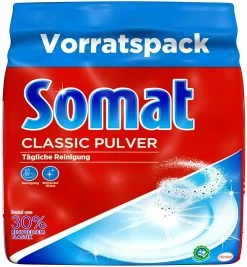 Somat Classic Pulver Geschirrspülmittel 1200 G Für 60 Reinigungen Reiniger