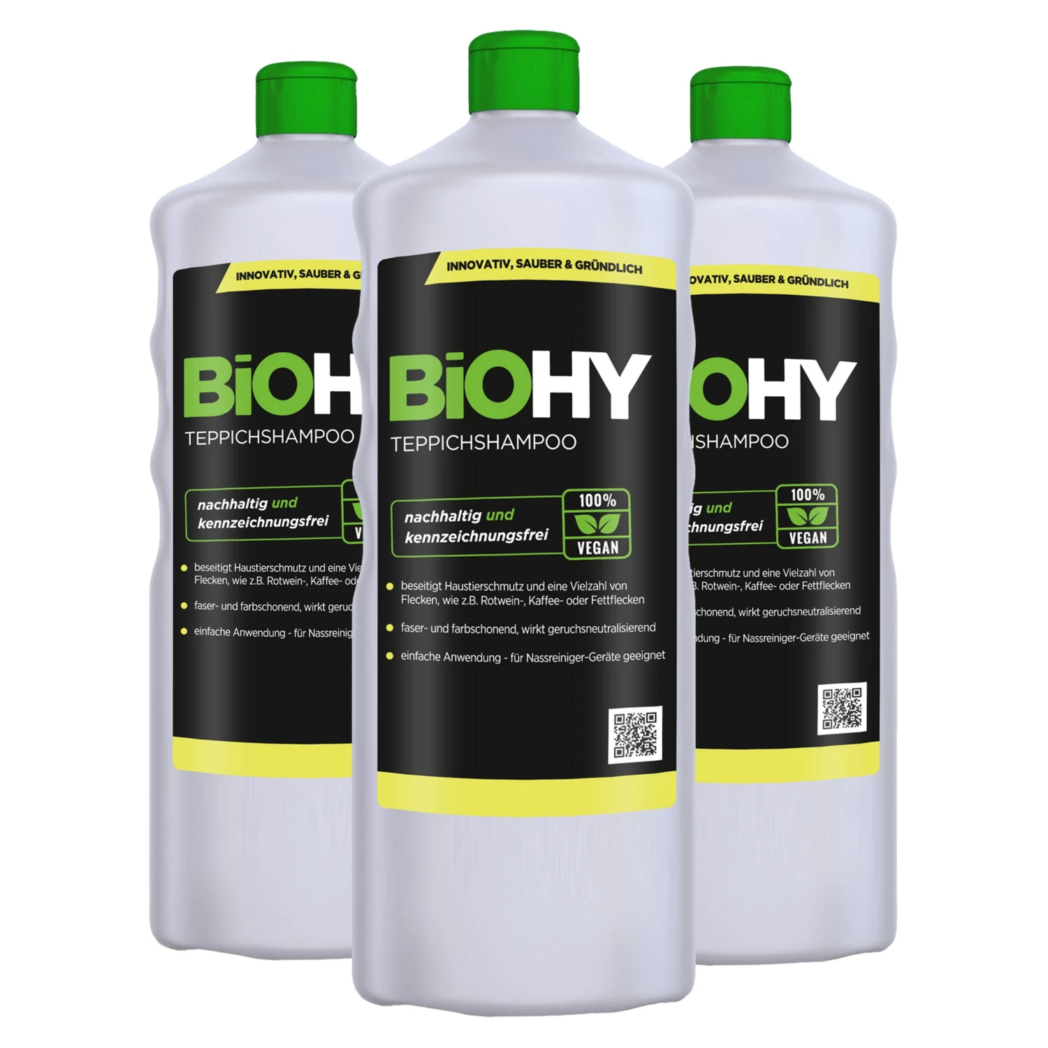 BiOHY Teppichshampoo (480x1l Flasche) | Teppichreiniger Ideal Zur Entfernung Von Hartnäckigen Flecken | SPEZIELL FÜR WASCHSAUGER ENTWICKELT - Image 5