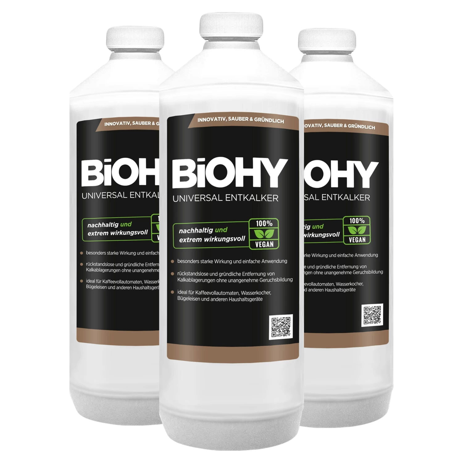 BiOHY Universal Entkalker (480x1l Flasche) | Konzentrat Für 20 Entkalkungsvorgänge Pro Flasche | Kompatibel Mit Allen Kaffeevollautomaten - Image 2