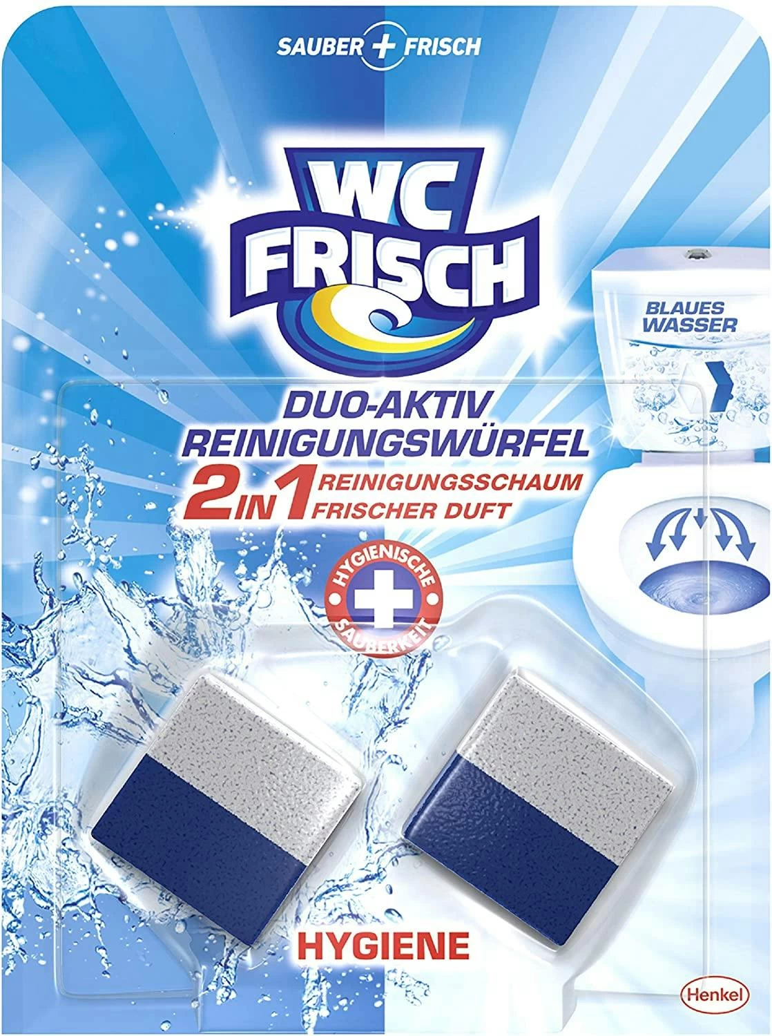 WC Frisch Duo-Aktiv 4er Pack Reinigungswürfel 4x2 Stück WC Reiniger Reinigung - Image 2