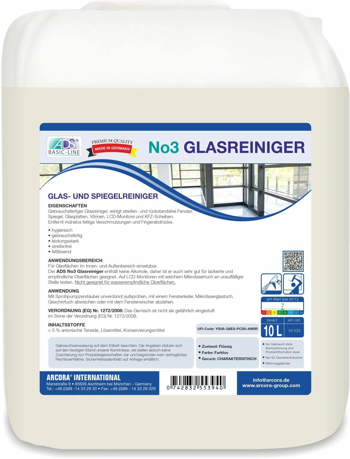 Sonett Glasreiniger - 10l - Image 3