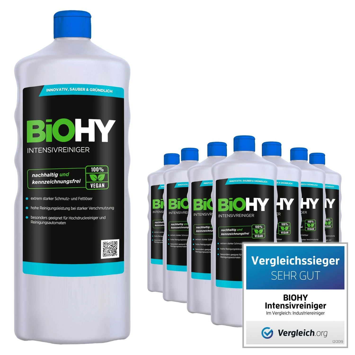 BiOHY Intensivreiniger Universal (6x1l Flasche) | Hochleistungs-INDUSTRIEREINIGER | Grundreiniger Ideal Für Hochdruckreiniger, Schaumarm - Image 2