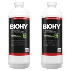 BiOHY Glaskeramik Kochfeldreiniger (2x1l Flasche) | Optimal Zur Reinigung Und Pflege Von Kochfeld Und Induktion | Geeignet Für ALLE GERÄTE