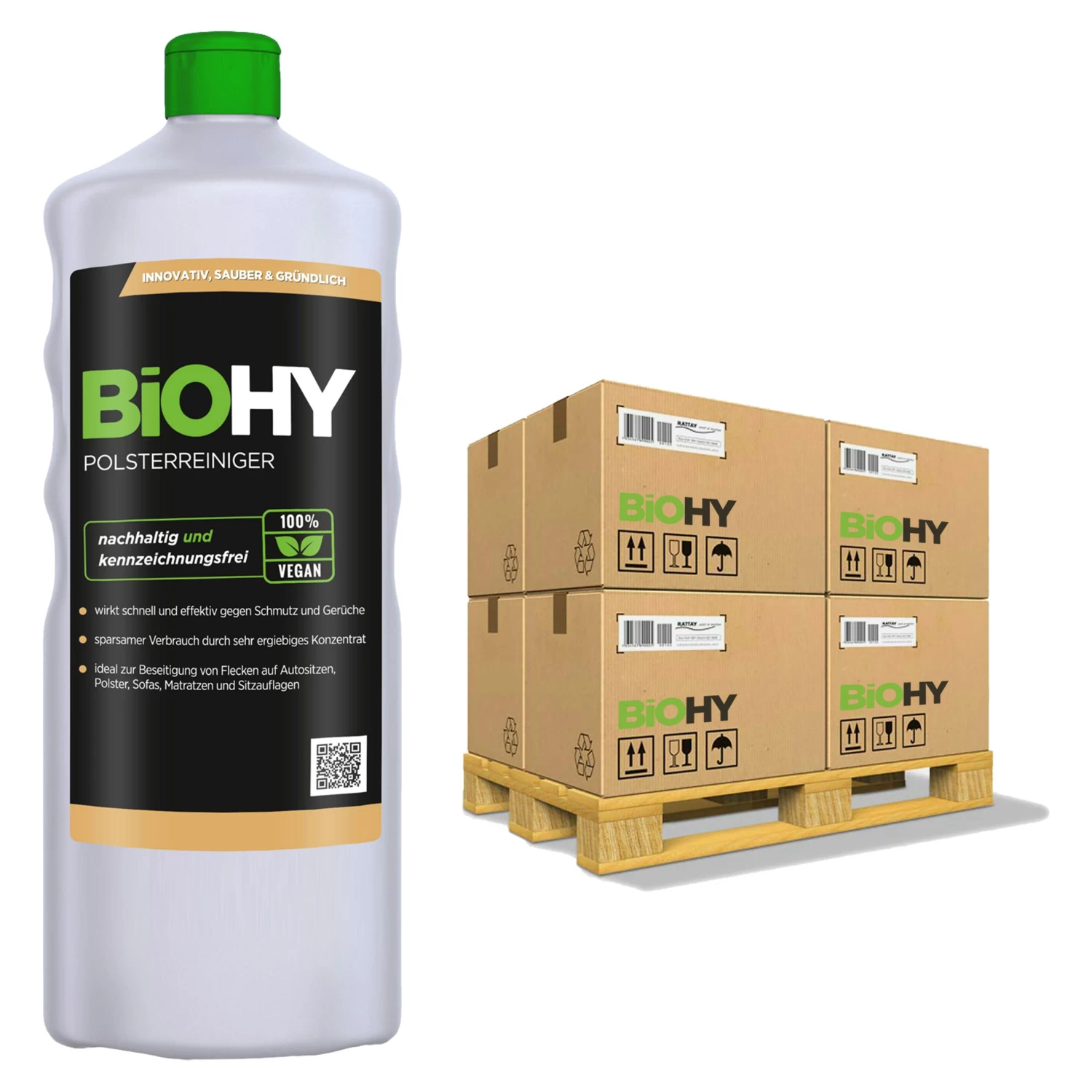 BiOHY Spezial Polsterreiniger (2x1l Flasche) | Ideal Für Autositze, Sofas, Matratzen Etc. | Ebenfalls Für Waschsauger Geeignet - Image 5