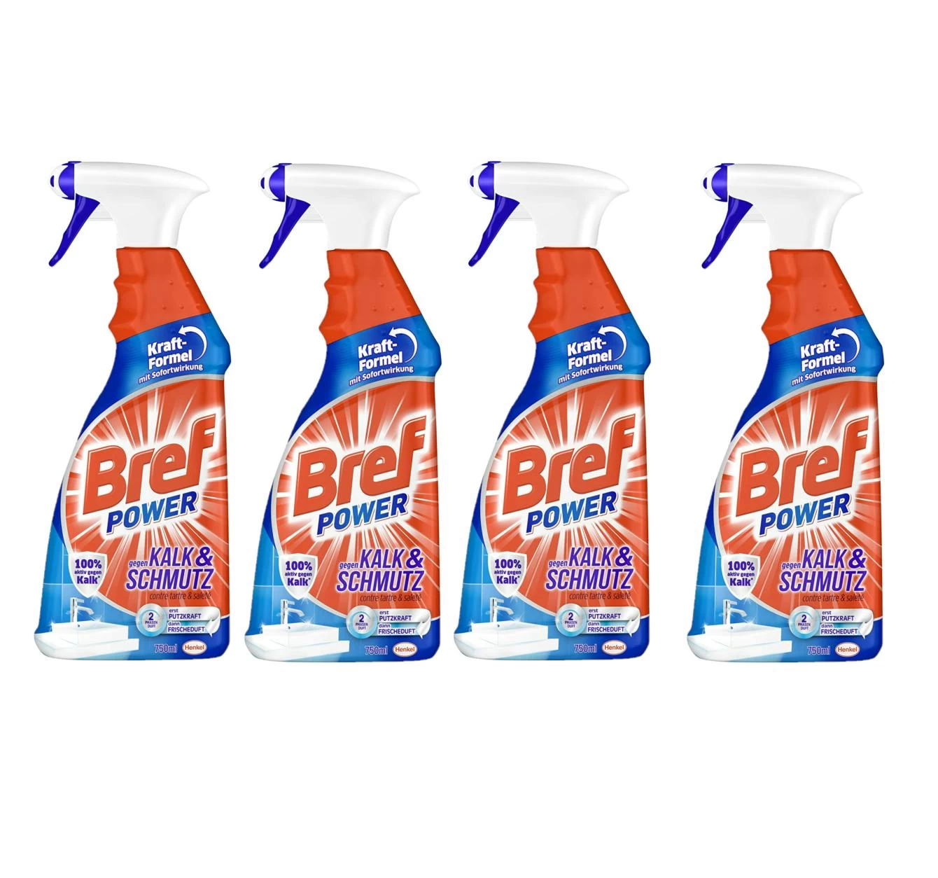 Bref Power Gegen Fett & Eingebranntes 4er Pack Fettlöser 4x750 Ml Sprühflasche - Image 5