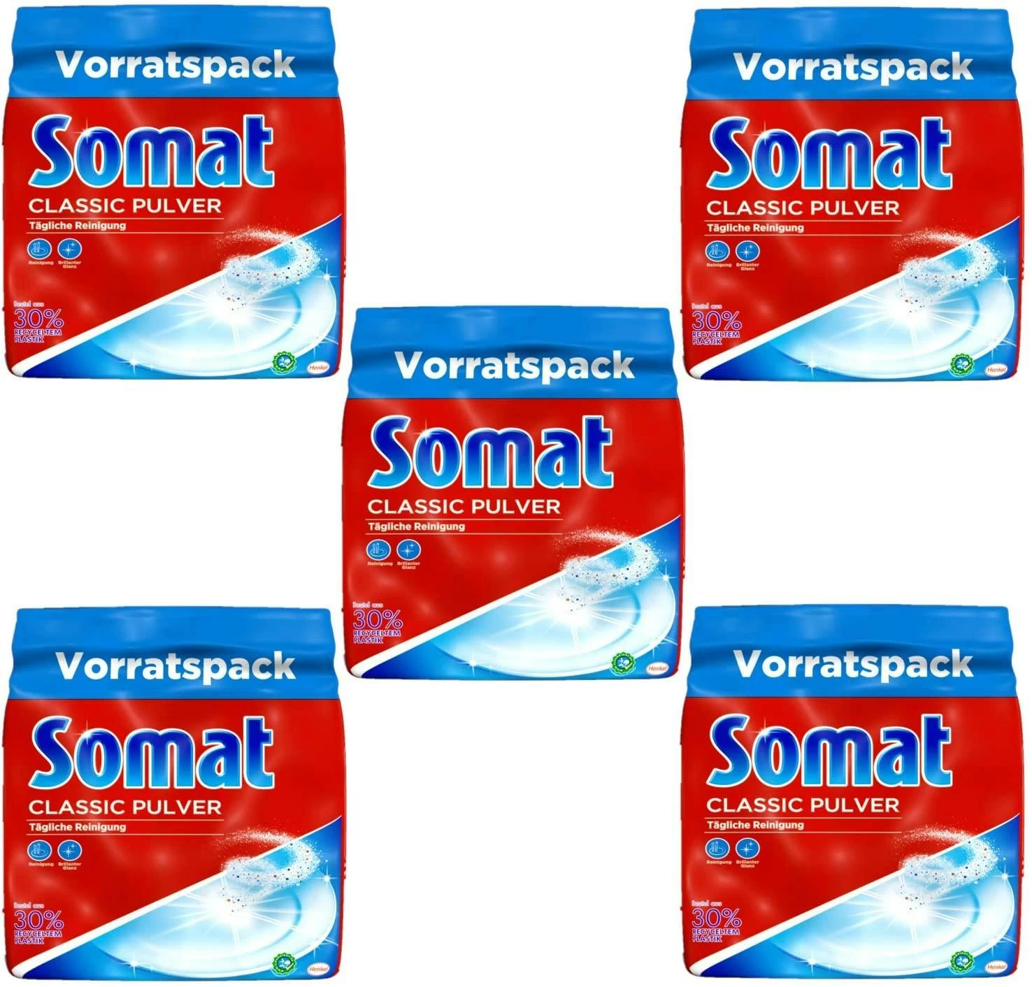 Somat Classic Spülmaschinen Pulver 2x3 Kg Geschirrspülreiniger Reinigung - Image 4