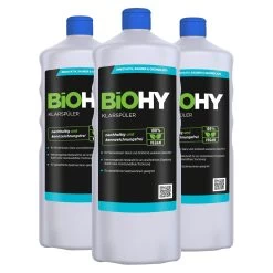 BiOHY Klarspüler (3x1l Flasche) |  Ökologisches Hochkonzentrat | Geeignet Für Alle Spülmaschinen, Für Unschlagbaren Glanz Auf Gläsern & Geschirr