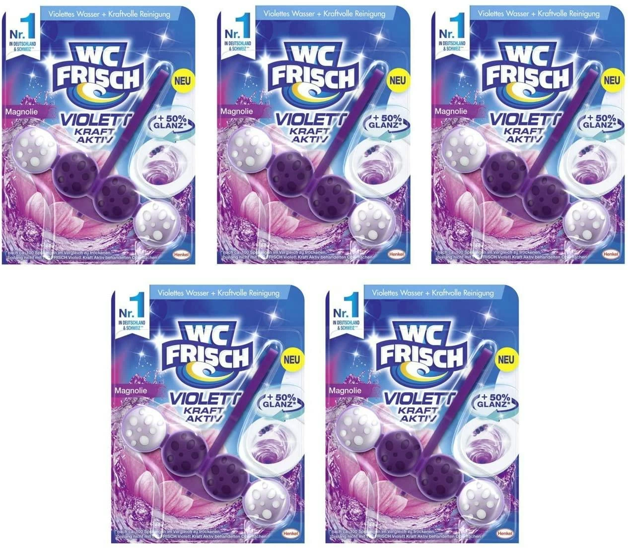 WC-Frisch Kraft Aktiv Duftspüler Coconut Water 5x50g WC Reiniger Reinigung - Image 5