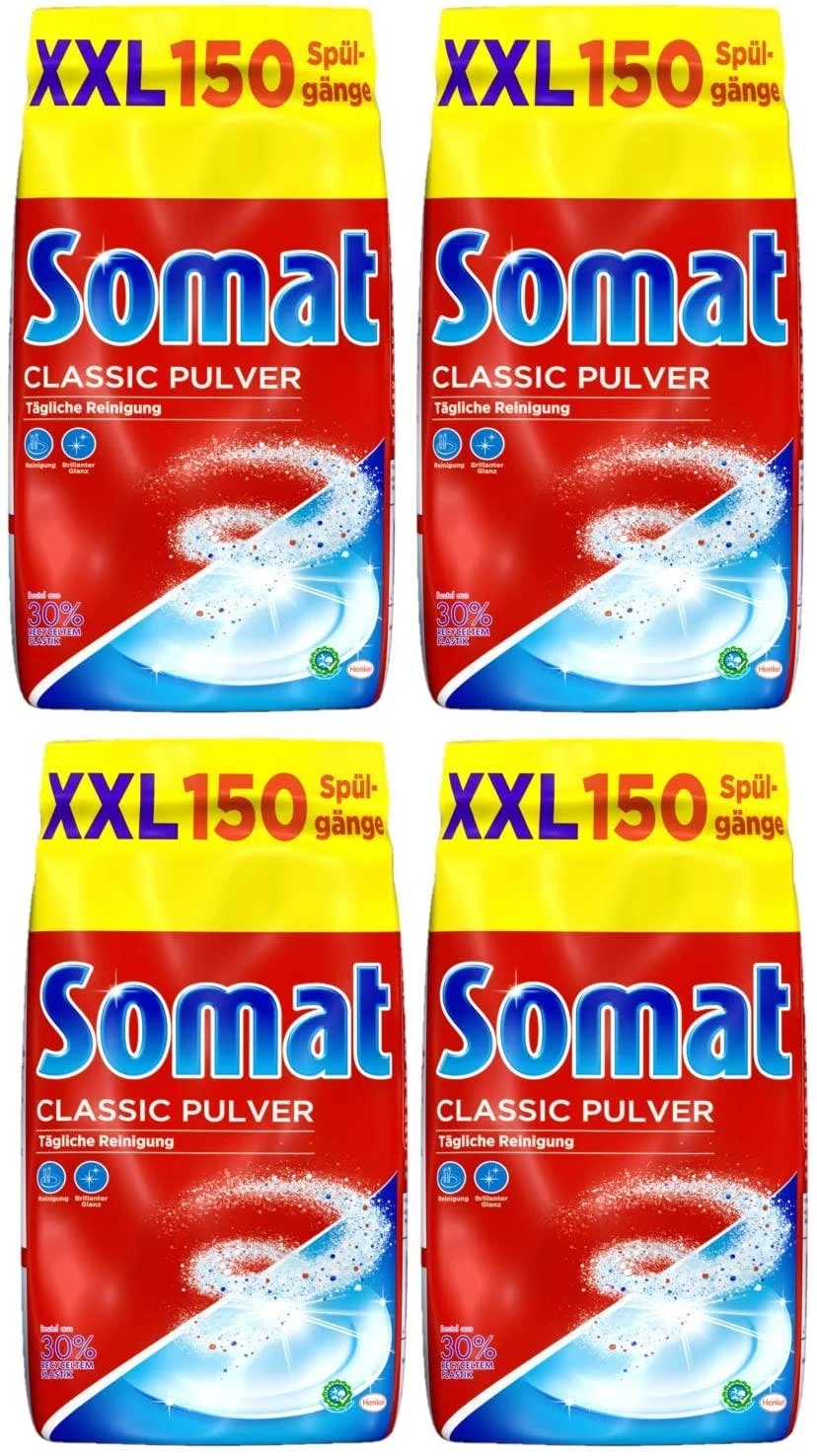 Somat Classic Spülmaschinen Pulver 2x3 Kg Geschirrspülreiniger Reinigung - Image 2