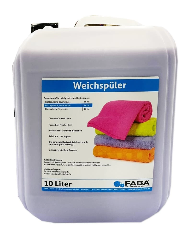 10 L Weichspüler Konzentrat Rose Im Kanister - Image 3