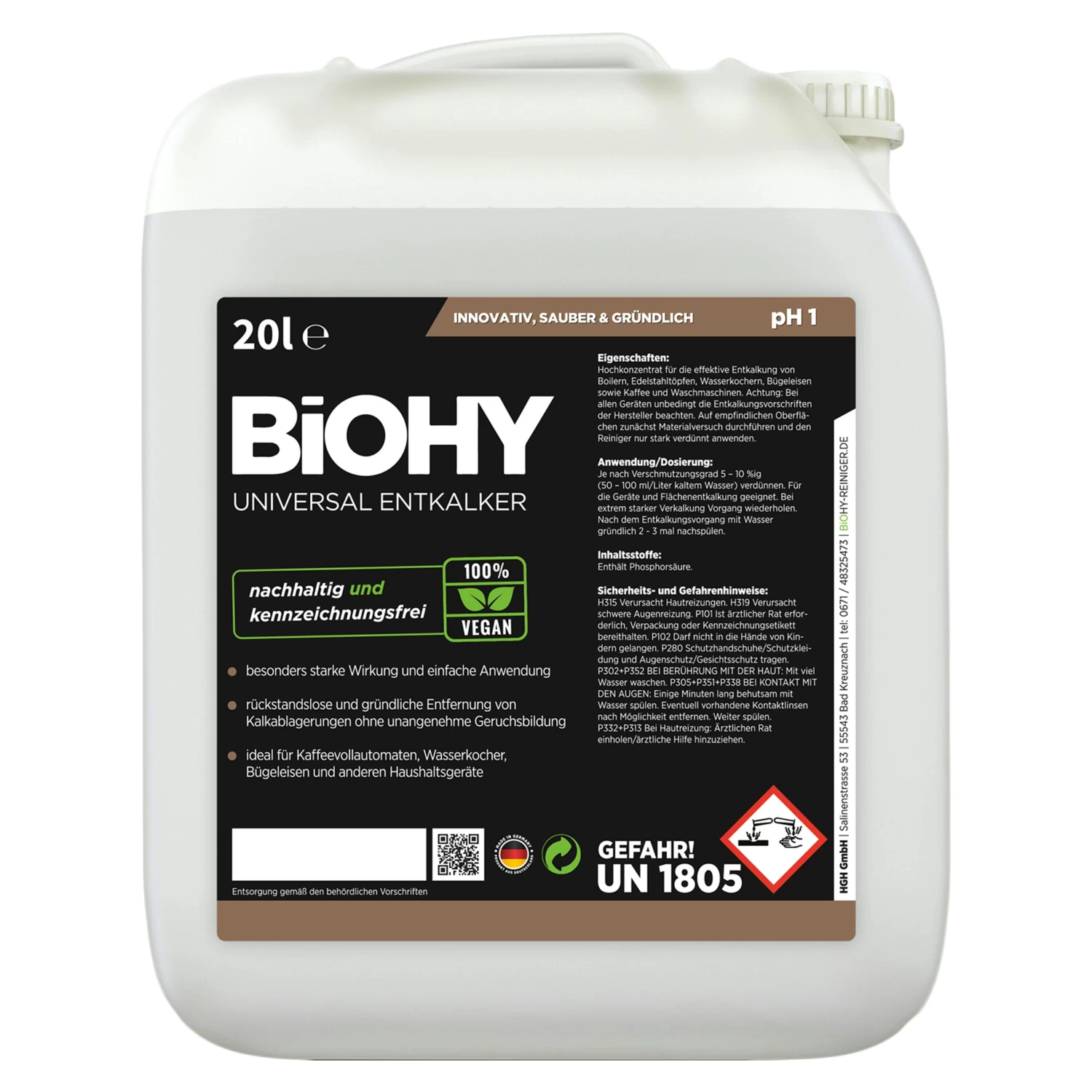 BiOHY Universal Entkalker (480x1l Flasche) | Konzentrat Für 20 Entkalkungsvorgänge Pro Flasche | Kompatibel Mit Allen Kaffeevollautomaten - Image 6