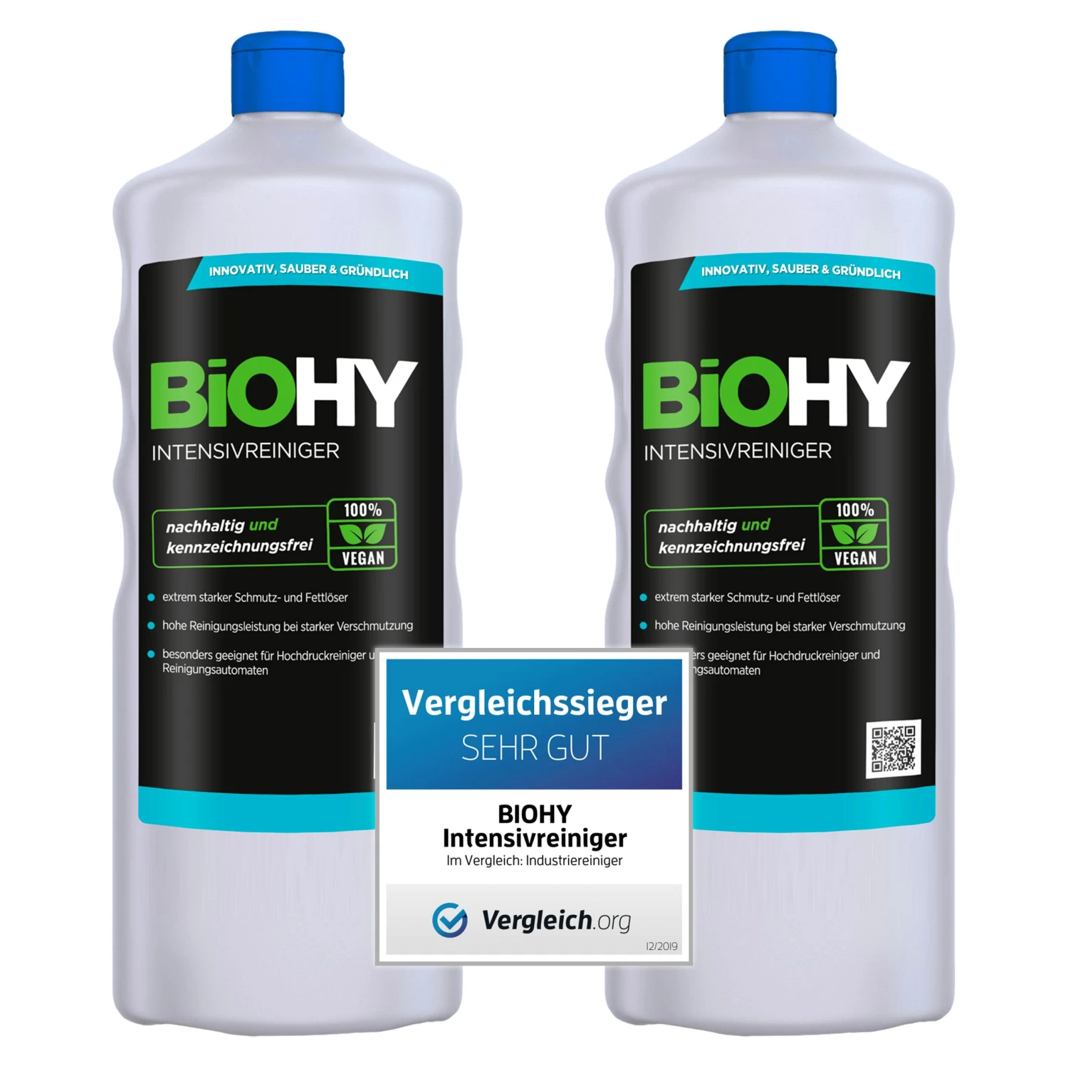 BiOHY Intensivreiniger Universal (9x1l Flasche) | Hochleistungs-INDUSTRIEREINIGER | Grundreiniger Ideal Für Hochdruckreiniger, Schaumarm - Image 4