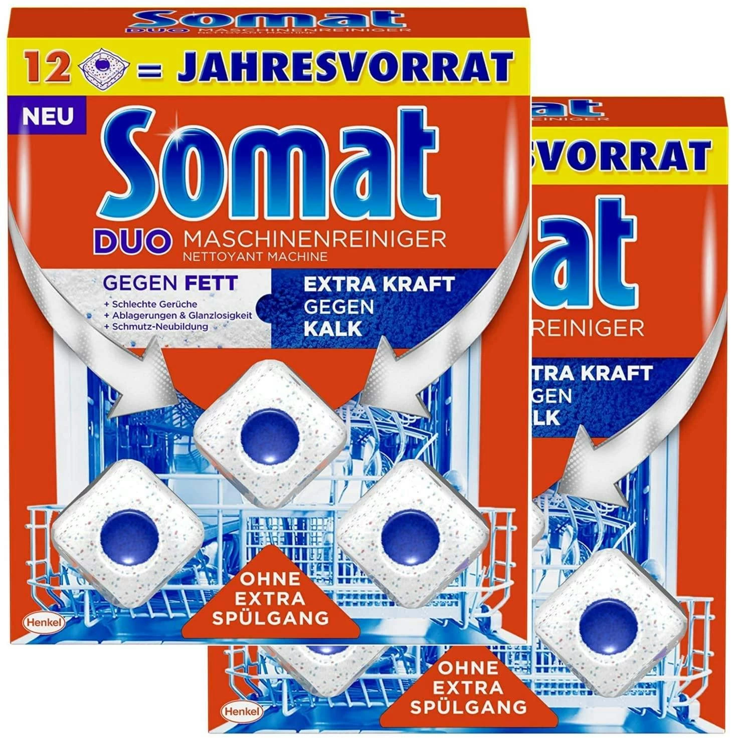 Somat Deo Duo-Perls Zitrone Orange Spülmaschine 8x1 Stück Geschirrspülmittel - Image 7